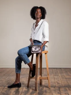 PAUL MARIUS Mini Sacs|Sacs Porté Main|Mademoiselle George XS - Acier