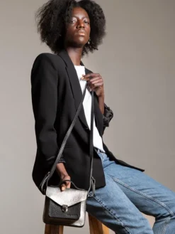 PAUL MARIUS Mini Sacs|Sacs Porté Main|Mademoiselle George XS - Argenté / Noir