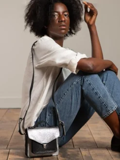 PAUL MARIUS Mini Sacs|Sacs Porté Main|Mademoiselle George XS - Argenté / Noir