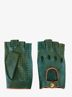 PAUL MARIUS Gants Et Mitaines|Mitaines Pilote Homme - Vert Foncé / Naturel