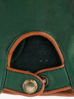 PAUL MARIUS Gants Et Mitaines|Mitaines Pilote Homme - Vert Foncé / Naturel