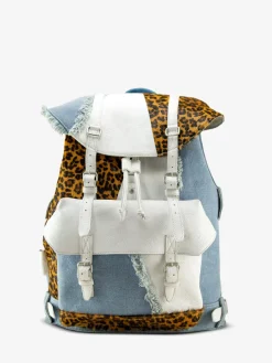 PAUL MARIUS Sacs À Dos|Sacs À Dos|MonLégionnaire Chimère - Denim / Blanc