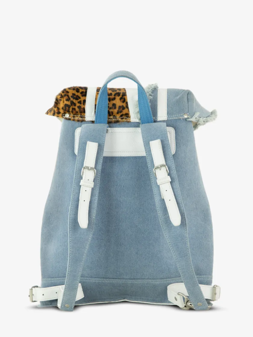 PAUL MARIUS Sacs À Dos|Sacs À Dos|MonLégionnaire Chimère - Denim / Blanc
