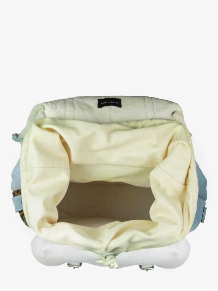 PAUL MARIUS Sacs À Dos|Sacs À Dos|MonLégionnaire Chimère - Denim / Blanc