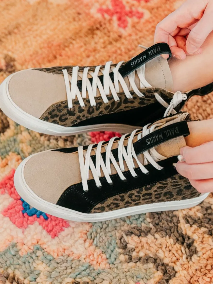PAUL MARIUS Pm001 - Baskets Montantes|PM001 - Léopard Kaki