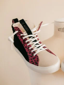 PAUL MARIUS Pm001 - Baskets Montantes|PM001 - Léopard Prune