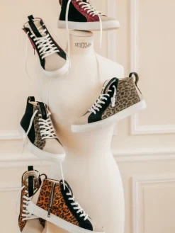 PAUL MARIUS Pm001 - Baskets Montantes|PM001 - Léopard Prune